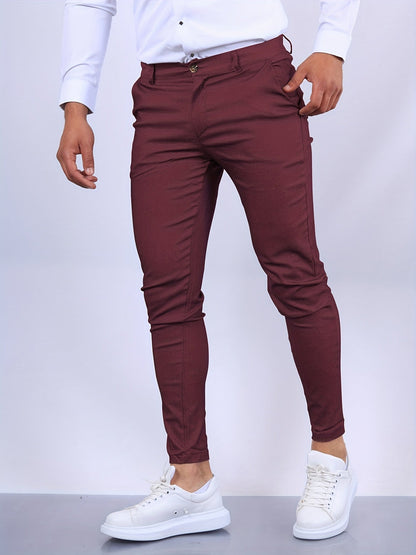 Men’s Tailored Chino Pants Sleek Slim-Fit Design for Smart Outfits