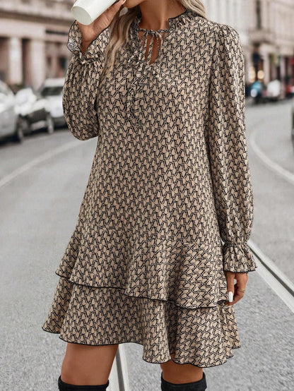 Boho Frauenkleid in Beige – Schmeichelhafte Passform und Leichter Stoff für Lässige und Elegante Anlässe, Größen S-XL