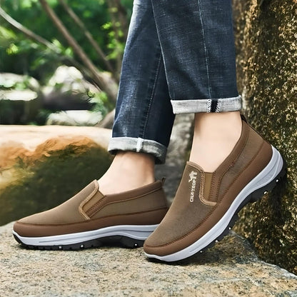 Bequeme Atmungsaktive Wanderschuhe Für Männer Mit Memory Foam Einlage Und Rutschfester Außensohle-5