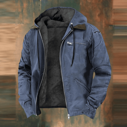 Men’s Street Style Bomber Jacket with Zip Pockets