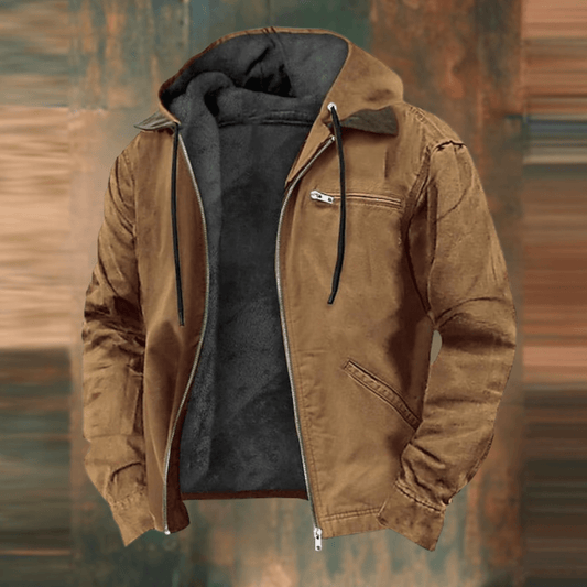 Men’s Street Style Bomber Jacket with Zip Pockets