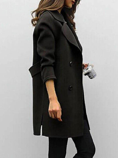Women’s Chic Trench Coat Modern Double-Breasted Style