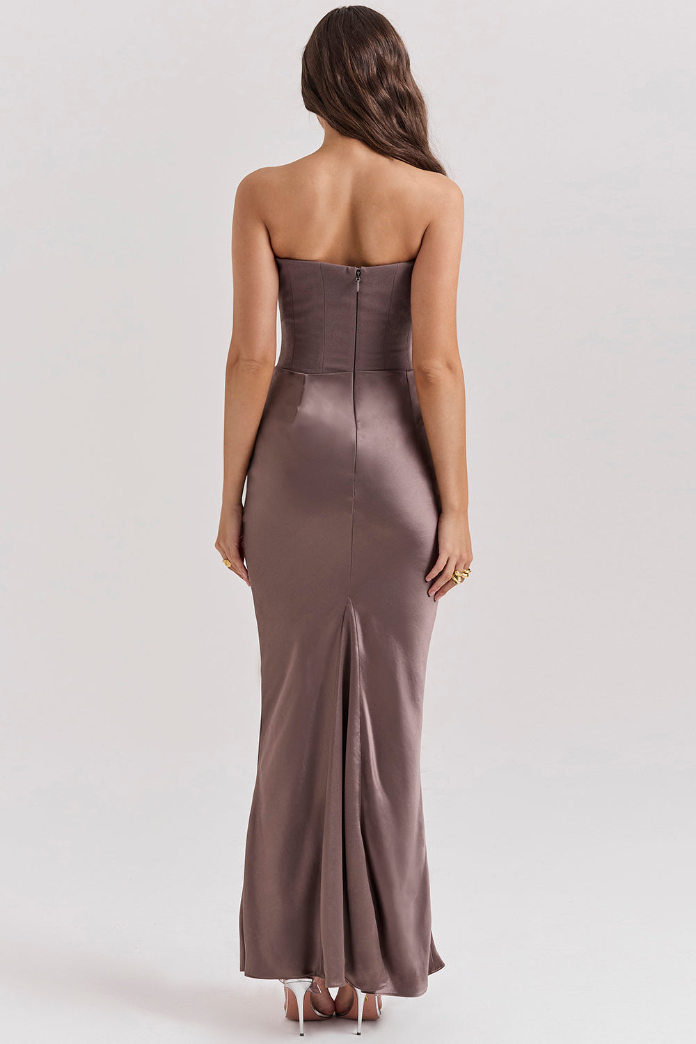 Trägerloses Korsett Maxikleid Damen – Elegantes Langes Kleid für Festliche Anlässe