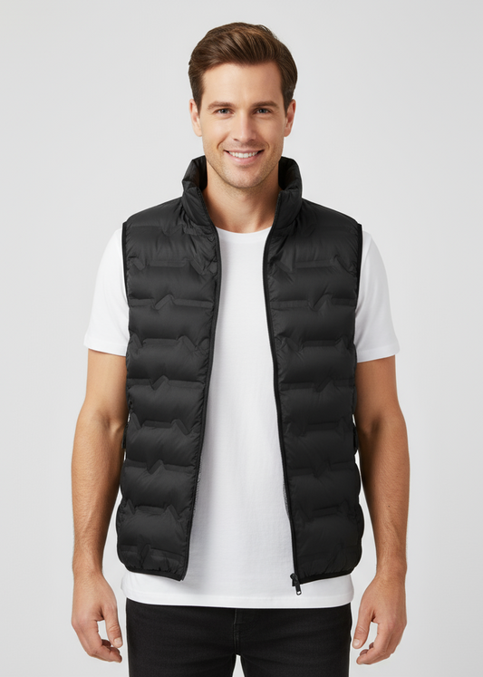 Gesteppte ärmellose Herrenweste für Herbst und Winter
