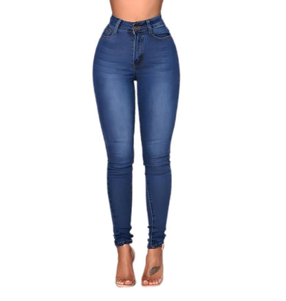 Variant image for Hohe Taille Dünne Jeans Damen, Bequeme Passform, Vielseitig, Größen XS-XL-25