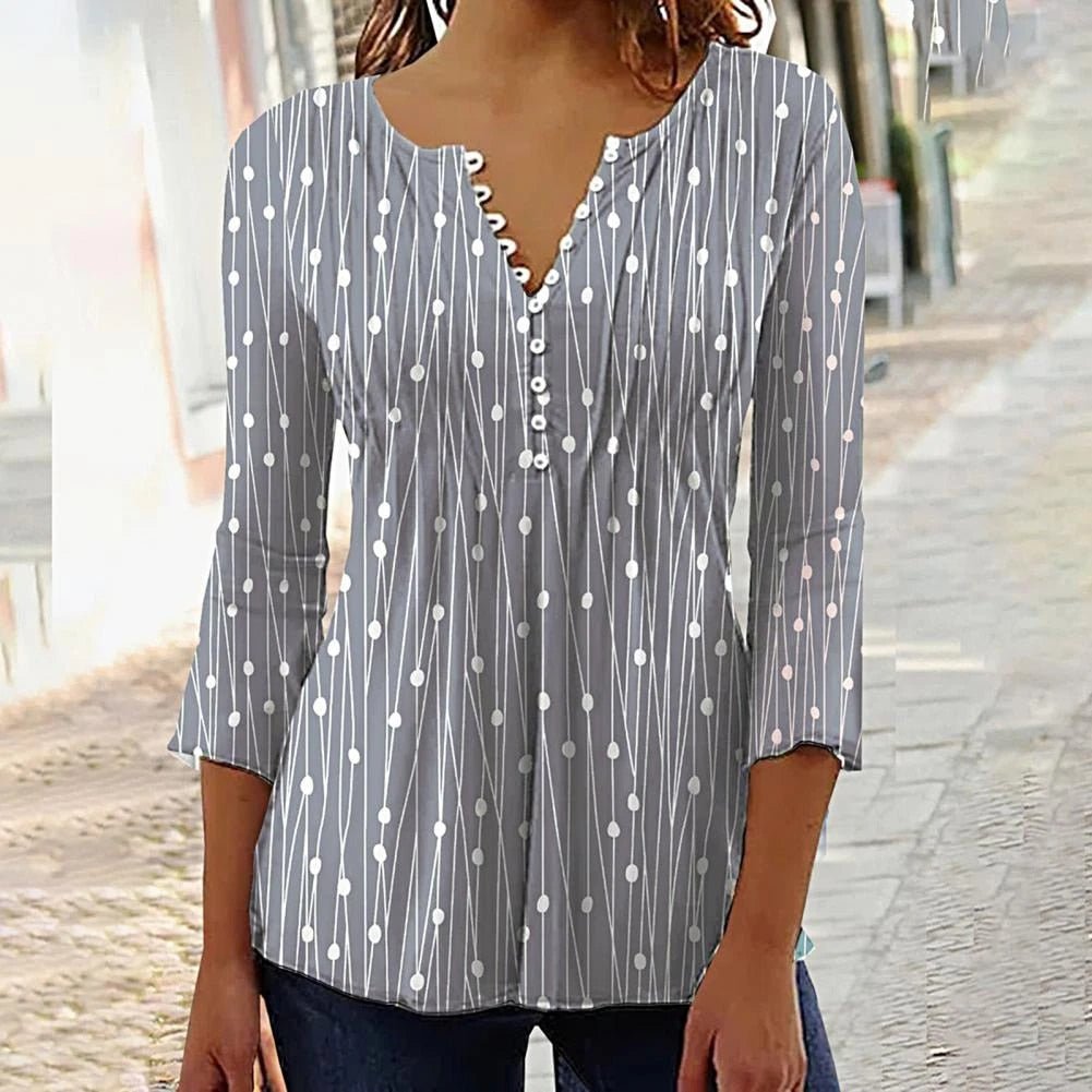 Elegante Damenbluse mit V-Ausschnitt – Leicht und Komfortabel für Jeden Anlass-5