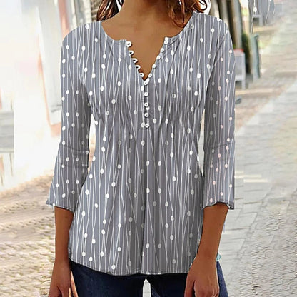 Elegante Damenbluse mit V-Ausschnitt – Leicht und Komfortabel für Jeden Anlass-5