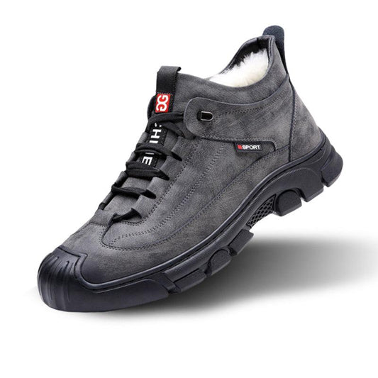 Herren Sneakers Winter-Turnschuhe Mit Kunstpelzfutter Und Rutschfester Gummi-Sohle-1