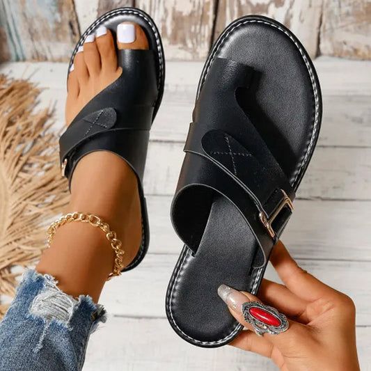 Bequeme Damen-Sandalen Mit Verstellbaren Riemen Und Ergonomischem Design, Anti-Hallux-Valgus-Unterstützung, Sommerschuhe Damen