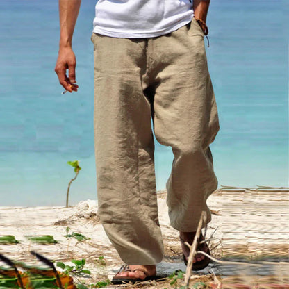 Men’s Everyday Relaxed Pants Drawstring Fit with Side Pockets