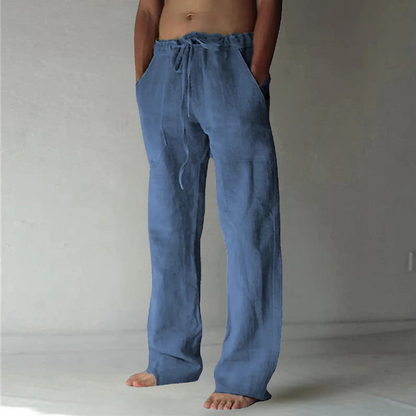 Men’s Everyday Relaxed Pants Drawstring Fit with Side Pockets