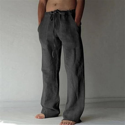 Men’s Everyday Relaxed Pants Drawstring Fit with Side Pockets