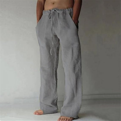 Men’s Everyday Relaxed Pants Drawstring Fit with Side Pockets
