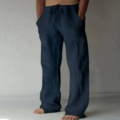 Men’s Everyday Relaxed Pants Drawstring Fit with Side Pockets