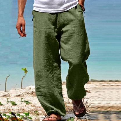 Men’s Everyday Relaxed Pants Drawstring Fit with Side Pockets