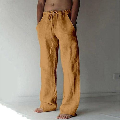 Men’s Everyday Relaxed Pants Drawstring Fit with Side Pockets