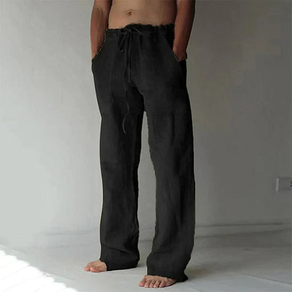 Men’s Everyday Relaxed Pants Drawstring Fit with Side Pockets