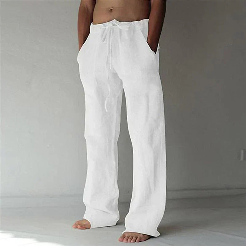 Men’s Everyday Relaxed Pants Drawstring Fit with Side Pockets