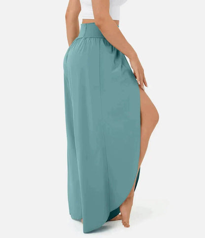 Hoch Taillierte Palazzo Hose Damen - Komfortable Weitbeinhosen Für Elegante Sommerlooks-4