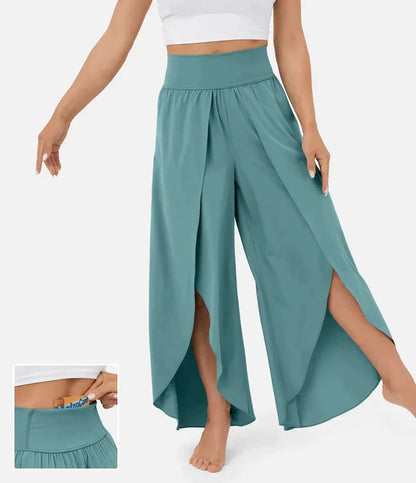 Variant image for Hoch Taillierte Palazzo Hose Damen - Komfortable Weitbeinhosen Für Elegante Sommerlooks-27