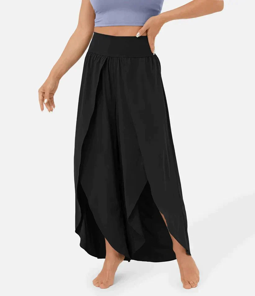 Variant image for Hoch Taillierte Palazzo Hose Damen - Komfortable Weitbeinhosen Für Elegante Sommerlooks-33
