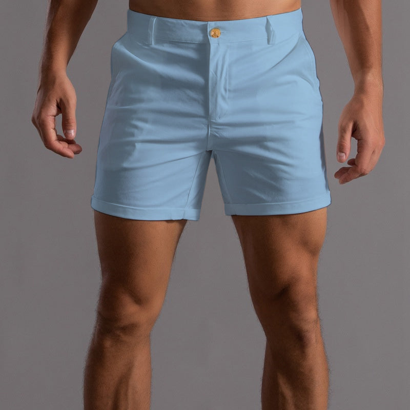 Men’s Slim Fit Shorts Modern Tailored Summer Wear