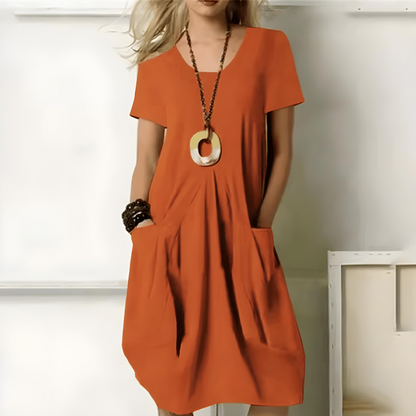 Variant image for Locker-Fit Freizeitkleid Damen mit Taschen, Weicher Atmungsaktiver Stoff, Plus-Größen, Ideal für den Sommer-17