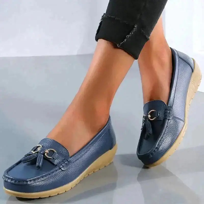 Variant image for Orthopädische Mokassins Damen, Atmungsaktive PU-Leder Mokassin Schuhe für Komfort und Unterstützung-18