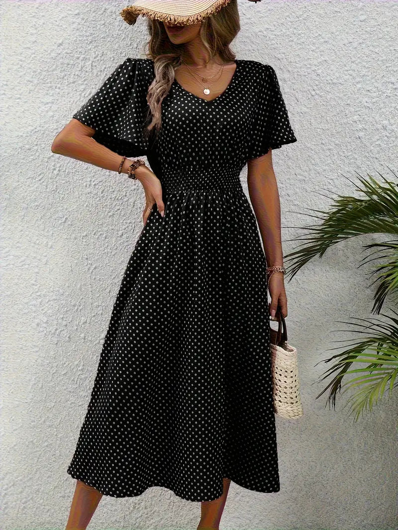 Variant image for Feminines Sommerkleid Damen mit Gesammelter Taille, Leichtem Atmungsaktivem Stoff, Größen S-XXL, Ideal für Warme Tage-16